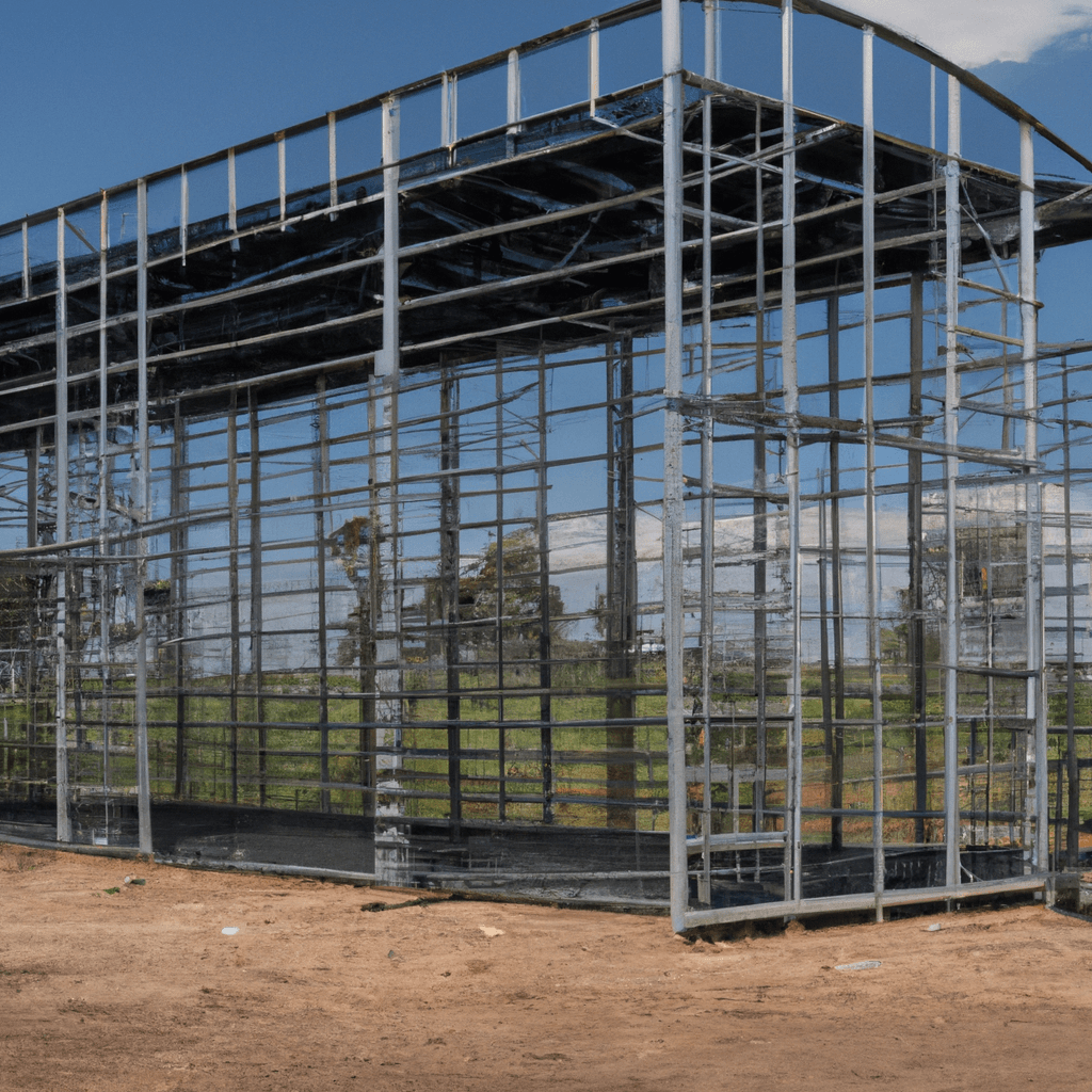 Edifícios Metálicos Industriais Pré-fabricados em Estrutura de Aço Sala de Oficinas