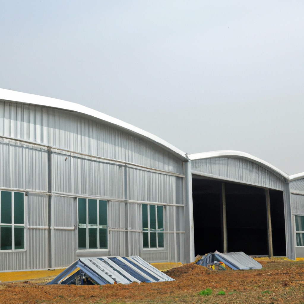 Cabide de armazém industrial grande casa pré-fabricada estrutura de aço