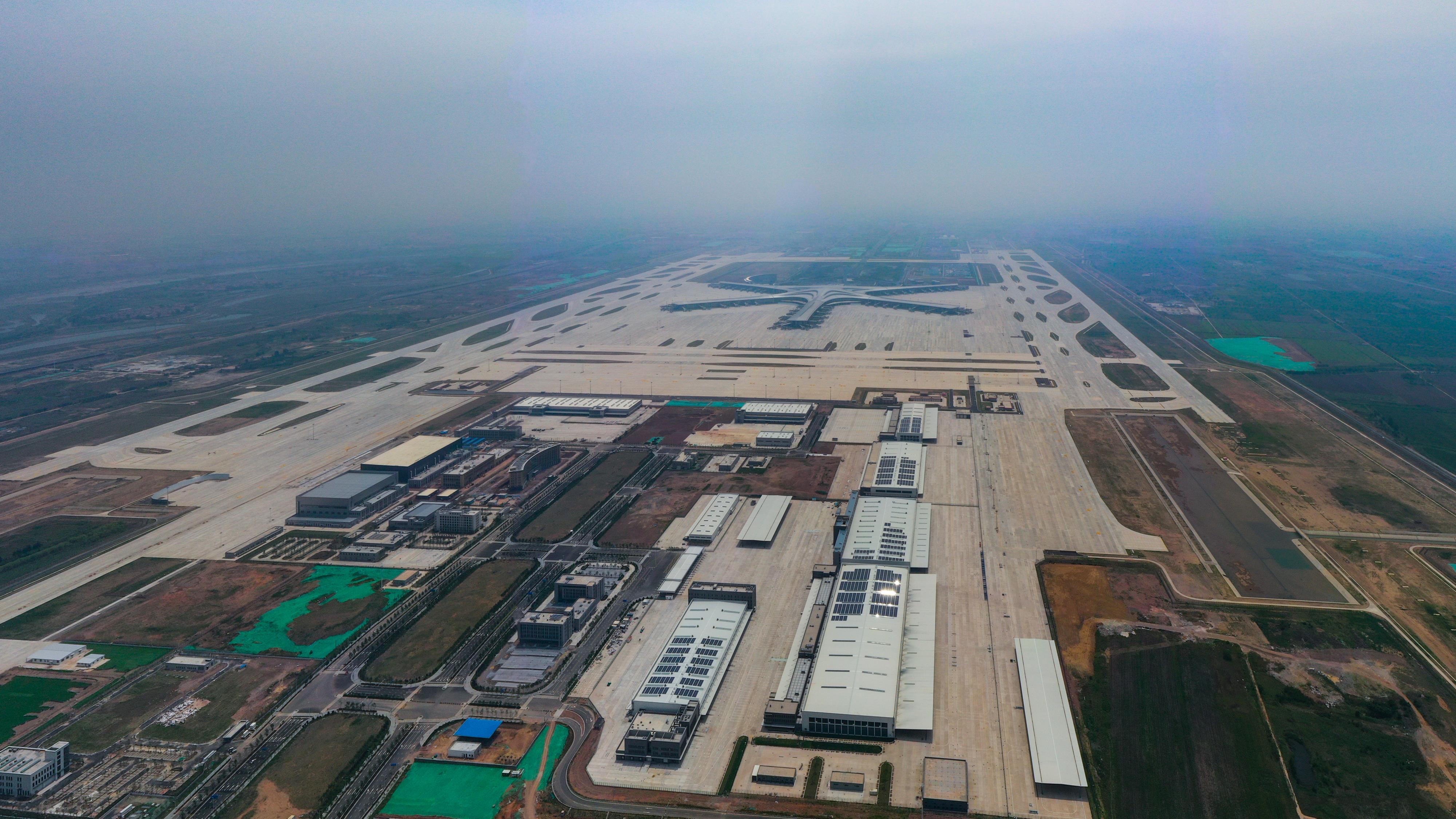 Construção de estrutura de aço de pré-fabricação de aeroporto para armazém