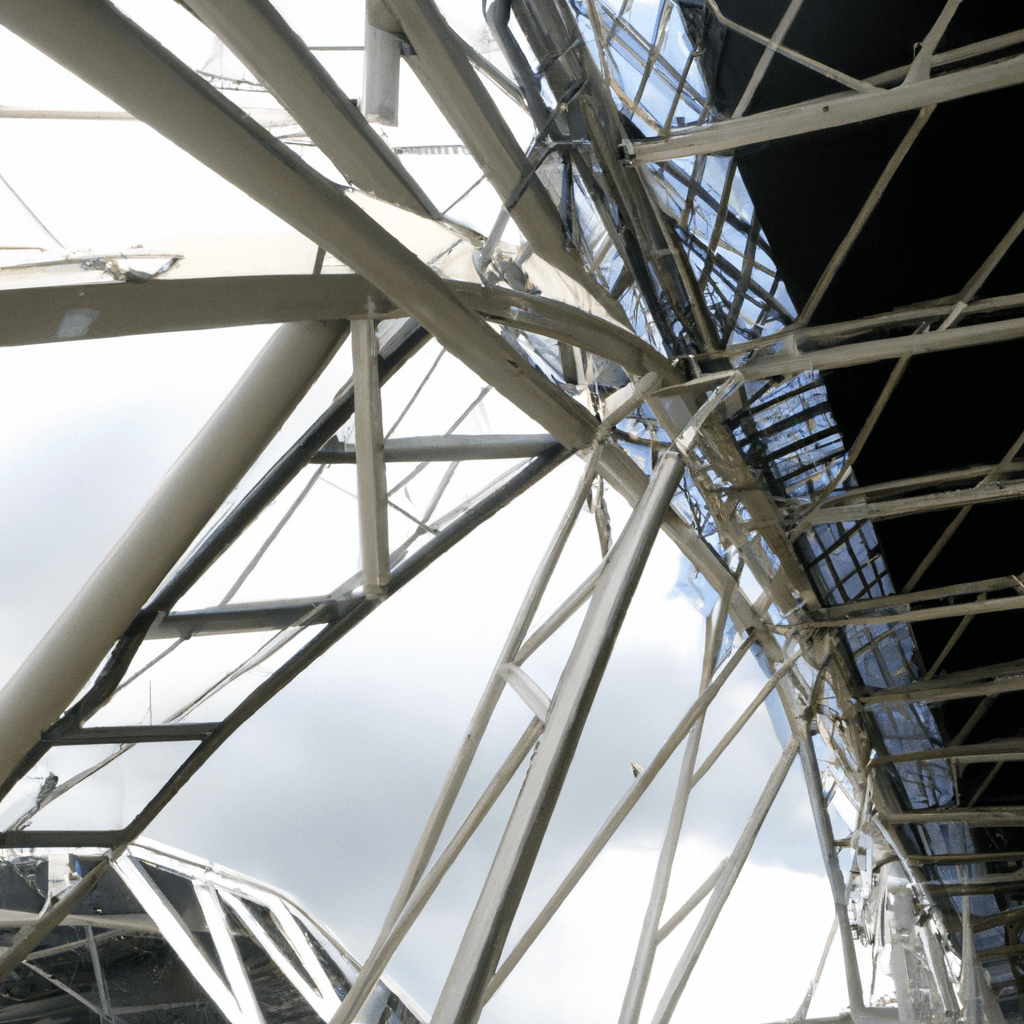 Estrutura de aço comercial pré-fabricada Estrutura em arco de treliça Edifícios de pontes