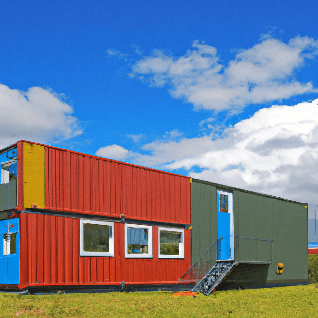 Escritório Casa Contêiner Totalmente Montada Modular Quarto Duplo Casa Pré-fabricada Casas Contêineres